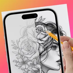 AR Drawing: Trace to Sketch ' logo