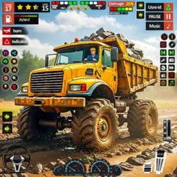 Mud Truck Simulator Games 4*4 logo