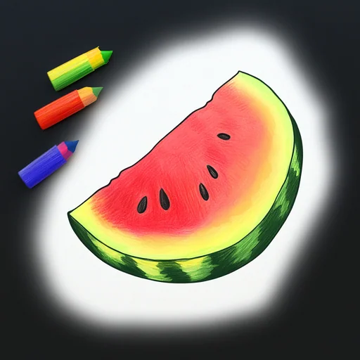 Coloring book paint drawing logo