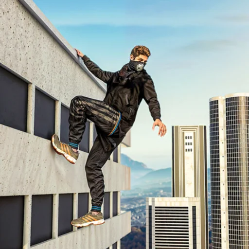 Going Up Rooftop Parkour Games logo