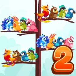 Bird Sort 2 Color Puzzle Game logo