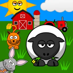 Funny Animals for toddlers: Discover farm animals and the wildlife of savanna, forest and jungle, with lifelike sounds and cute animations logo