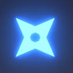 Shuriken Cut: Split logo