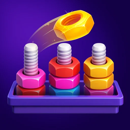 3D Nuts Sort logo