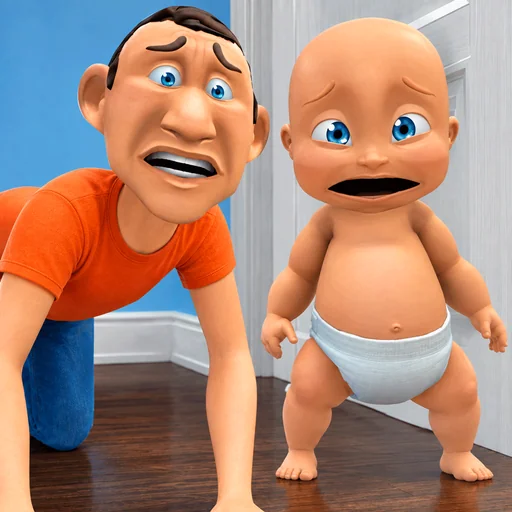 Whose Your Daddy? Boss Baby 3D logo