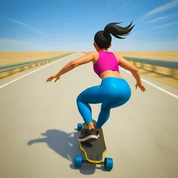 Downhill Skate Race Game logo
