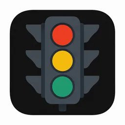 Kids traffic lights simulator logo
