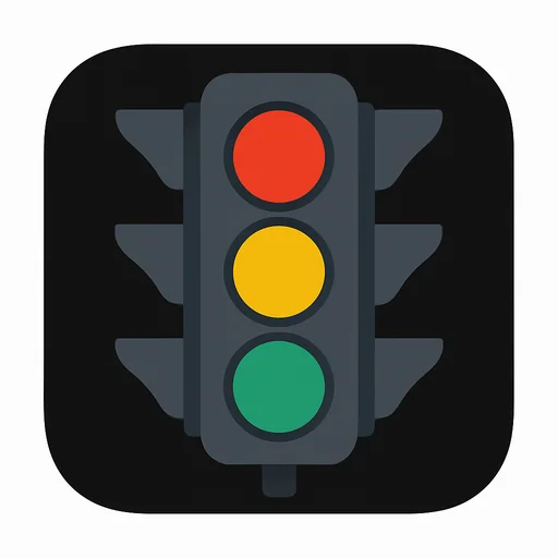 Kids traffic lights simulator logo