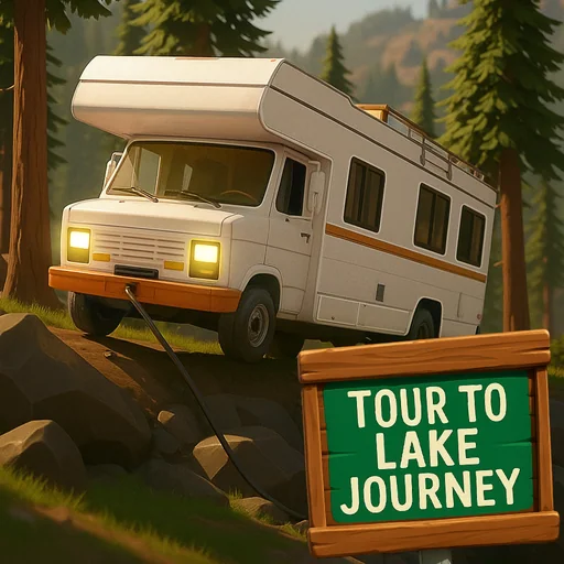 RV Tour To Lake Journey Game logo