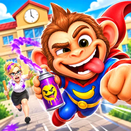 Monkey Student: School Prank logo