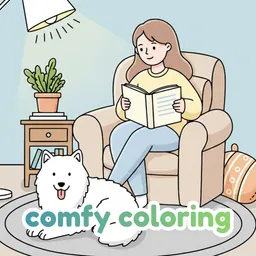 Cozy Coloring Book for Adults logo
