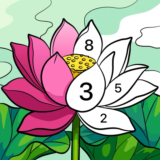 Pure Color by Number Book logo