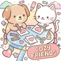 Cozy Friends : Coloring Book logo