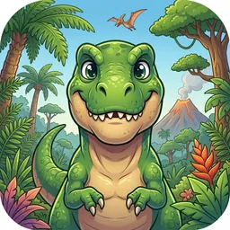きょうりゅう図鑑 子供向け知育ゲーム1歳2歳3歳 logo