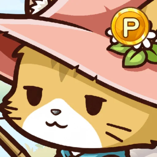 Pにゃんこのつり日和：放置ゲーム logo