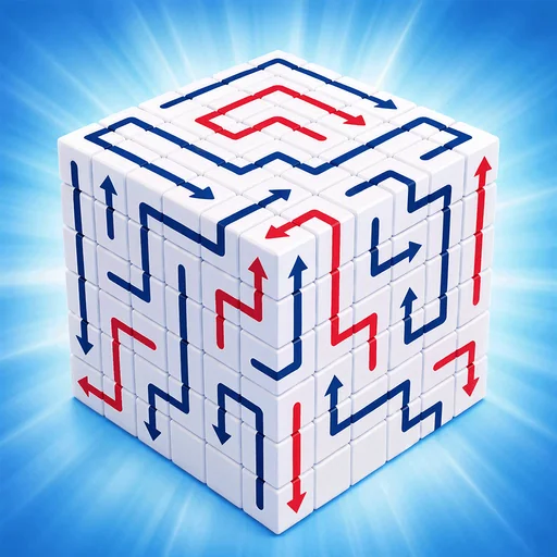 Arrow Block 3D - Tap Maze Pro logo