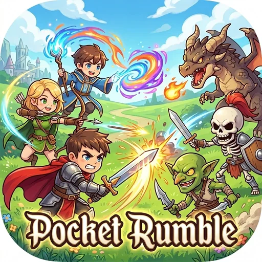 Pocket Rumble: Army Raid RPG logo