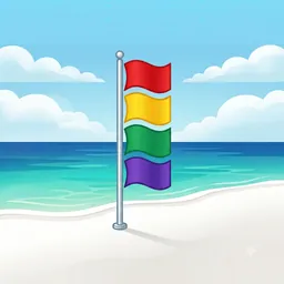NW Florida Beach Flags logo