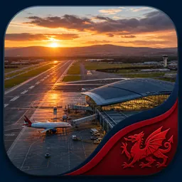 Cardiff CWL Airport logo