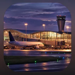 East Midlands EMA Airport logo