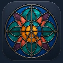 Glasswright: Stained Glass logo