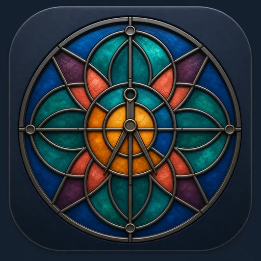Glasswright: Stained Glass logo