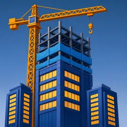 BUILD EMPIRE: Construction logo