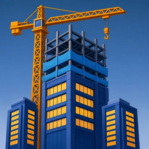 BUILD EMPIRE: Construction logo