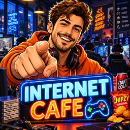 90s Internet Cafe logo