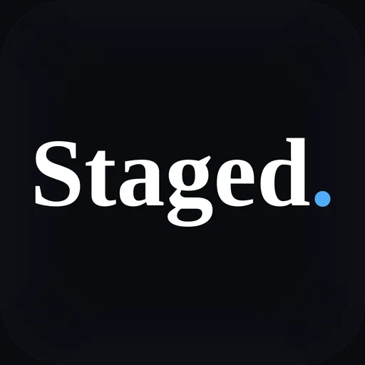 Staged. logo