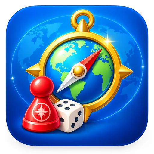 Ludo Compass - Dice Board Game logo