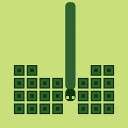 Kopfsprung – Retro Blockspiel logo