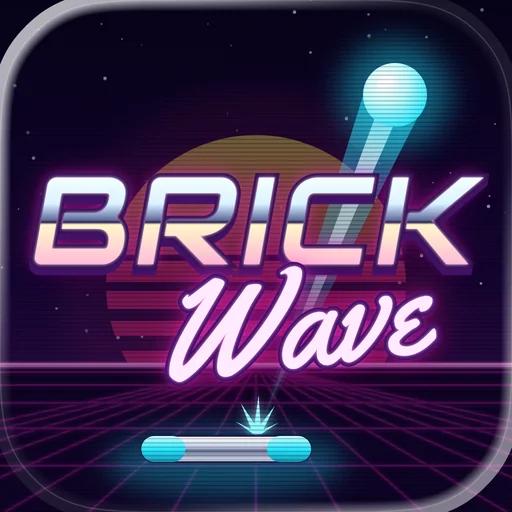 Brickwave: Neon Block Breaker logo
