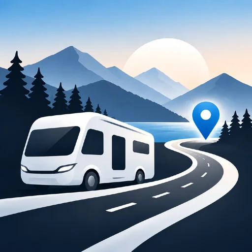 RV Trip Planner Camping Route logo
