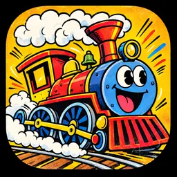 OH NO, TRAINS! logo