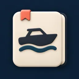 BoatCue: Boat Tracker logo