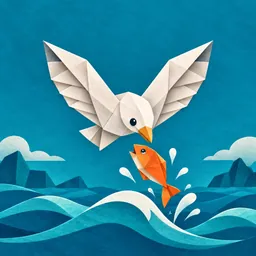 Flying Bird Fishing logo