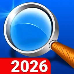 Magnifying Glass + Flashlight logo