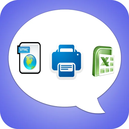 Export Messages - Save Print Backup Recover Text SMS iMessages logo